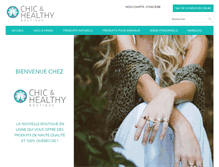 Tablet Screenshot of chicandhealthy.com